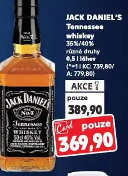 Kaufland JACK DANIEL'S Tennessee whiskey nabídka