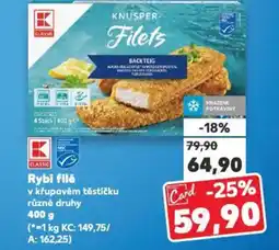 Kaufland Rybi filé nabídka