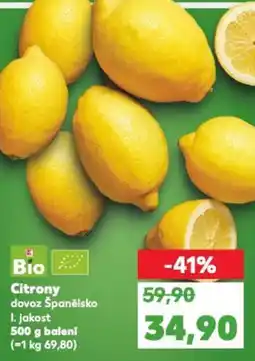 Kaufland Citrony dovoz Španělsko nabídka