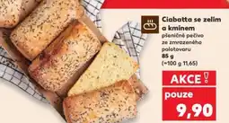 Kaufland Ciabatta se zelím a kmínem nabídka