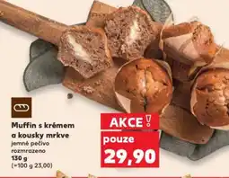Kaufland Muffin s krémem a kousky mrkve nabídka