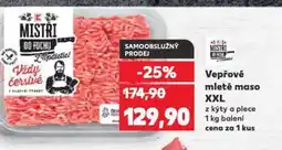 Kaufland Vepřové mleté maso XXL nabídka
