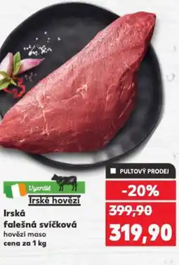 Kaufland Irská falešná svíčková nabídka