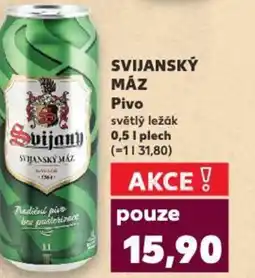 Kaufland SVIJANSKÝ MÁZ Pivo nabídka