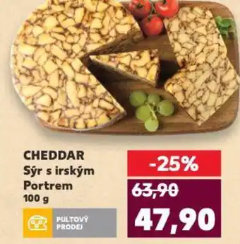 Kaufland CHEDDAR Sýr s irským Portrem nabídka