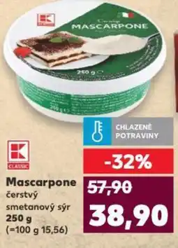 Kaufland Mascarpone čerstvý smetanový sýr nabídka