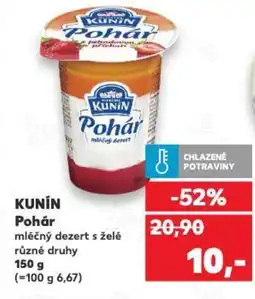 Kaufland KUNIN Pohár nabídka