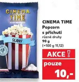 Kaufland CINEMA TIME Popcorn s příchutí nabídka