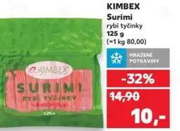 Kaufland KIMBEX Surimi rybí tyčinky nabídka