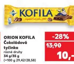 Kaufland ORION KOFILA Čokoládová tyčinka nabídka