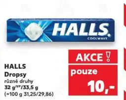 Kaufland HALLS Dropsy nabídka