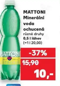 Kaufland MATTONI Minerální voda ochucená nabídka