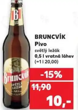 Kaufland BRUNCVIK Pivo nabídka