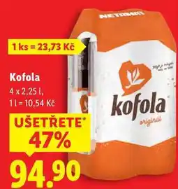 Lidl Kofola, 4x 2,25 l nabídka
