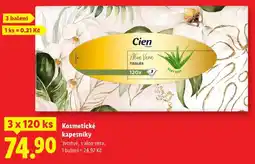 Lidl Kosmetické kapesníky, 3x 120 ks nabídka