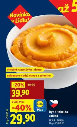 Lidl Dýně Hokaido vařená, 500 g nabídka
