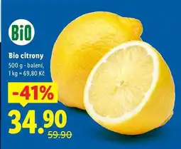 Lidl Bio citrony, 500 g nabídka