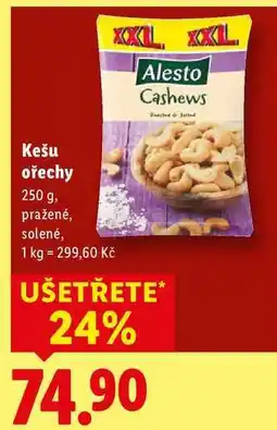 Lidl Kešu ořechy, 250 g nabídka