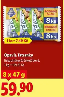 Lidl Opavia Tatranky, 8x 47 g nabídka