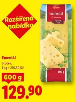 Lidl Ementál, 600 g nabídka
