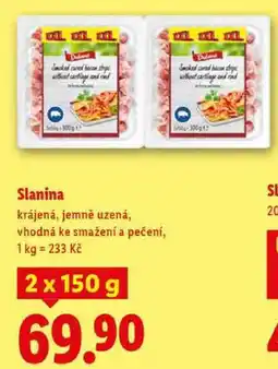Lidl Slanina, 2x 150 g nabídka