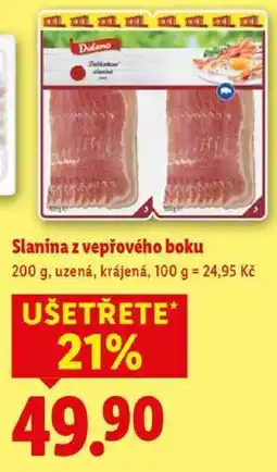 Lidl Slanina z vepřového boku, 200 g nabídka