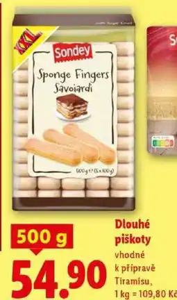 Lidl Dlouhé piškoty, 500 g nabídka