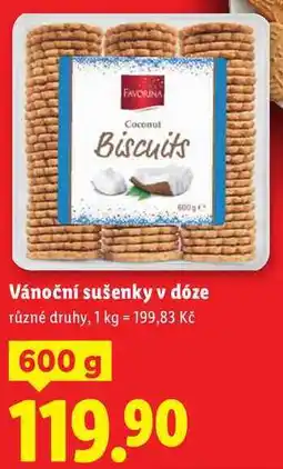 Lidl Vánoční sušenky v dóze, 600 g nabídka