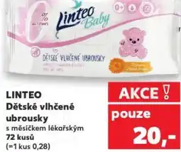 Kaufland LINTEO Dětské vlhčené ubrousky nabídka