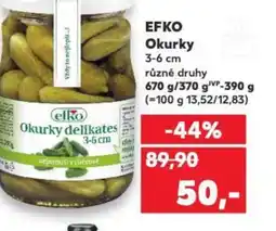 Kaufland EFKO Okurky nabídka