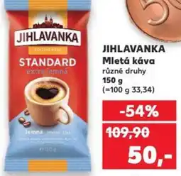 Kaufland JIHLAVANKA Mletá káva nabídka