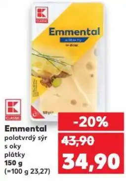 Kaufland Emmental polotvrdý sýr nabídka