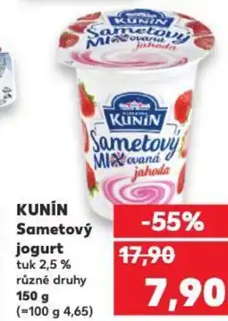 Kaufland KUNIN Sametový jogurt nabídka