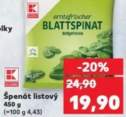 Kaufland Špenát listový nabídka