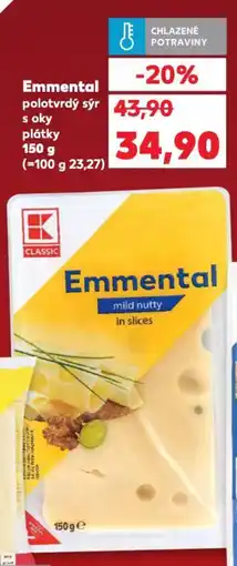 Kaufland Emmental polotvrdý sýr nabídka