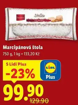 Lidl Marcipánová štola, 750 g nabídka