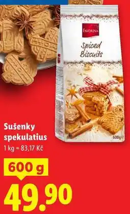 Lidl Sušenky spekulatius, 600 g nabídka