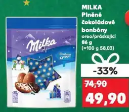 Kaufland MILKA Plněné čokoládové bonbóny nabídka