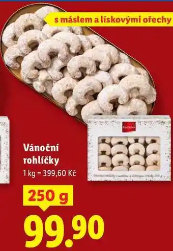 Lidl Vánoční rohlíčky, 250 g nabídka