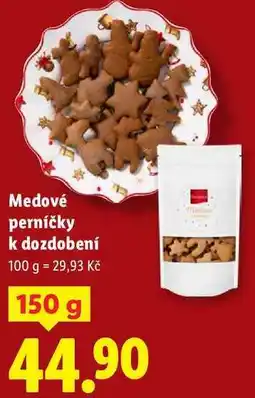 Lidl Medové perníčky k dozdobení, 150 g nabídka