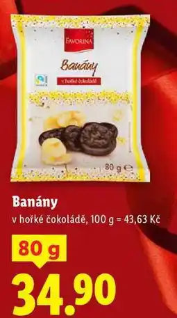 Lidl Banány, 80 g nabídka