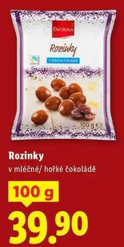 Lidl Rozinky, 100 g nabídka