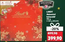 Kaufland LINDT Adventní kalendář nabídka