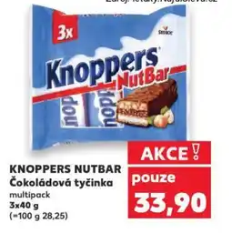 Kaufland KNOPPERS NUTBAR Čokoládová tyčinka nabídka