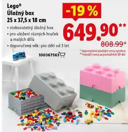Lidl Lego Úložný box 25 x 37,5 x 18 cm nabídka