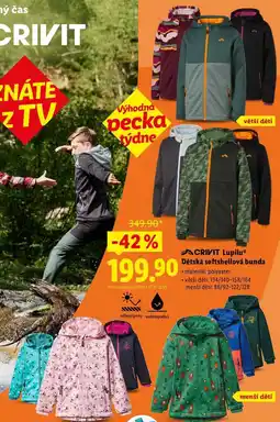 Lidl Lupilu Dětská softshellová bunda nabídka