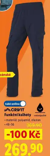 Lidl Funkční kalhoty nabídka