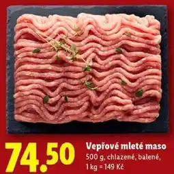 Lidl Vepřové mleté maso, 500 g nabídka
