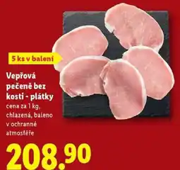 Lidl Vepřová pečeně bez kosti - plátky, cena za 1 kg nabídka