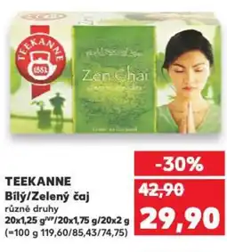 Kaufland TEEKANNE Bilý/Zelený čaj nabídka